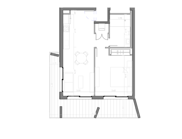 Apartments in front of Bellas Artes Santo Domingo