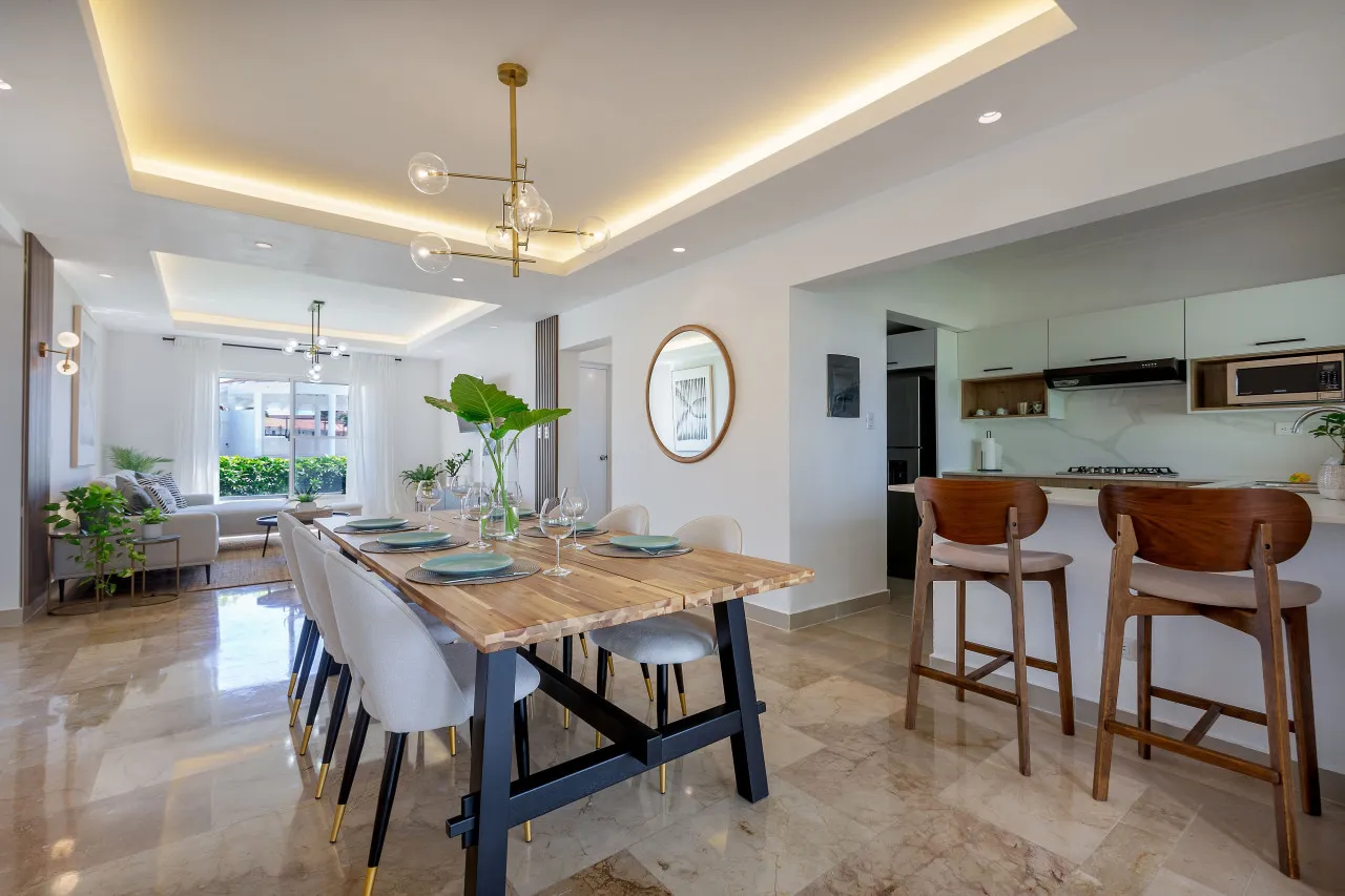 Live just steps from the beach in Bávaro! For Sale: Modern apartments with pool view at White Sands
