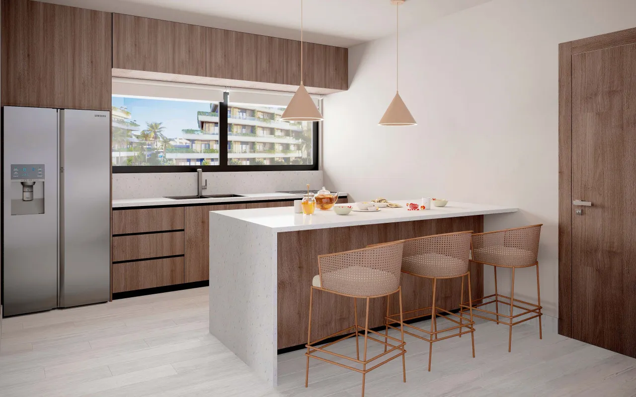 Invierta en un paraíso residencial con piscinas, naturaleza y comodidades de lujo a solo minutos de Playa Bávaro. Apartamentos completamente amueblados.