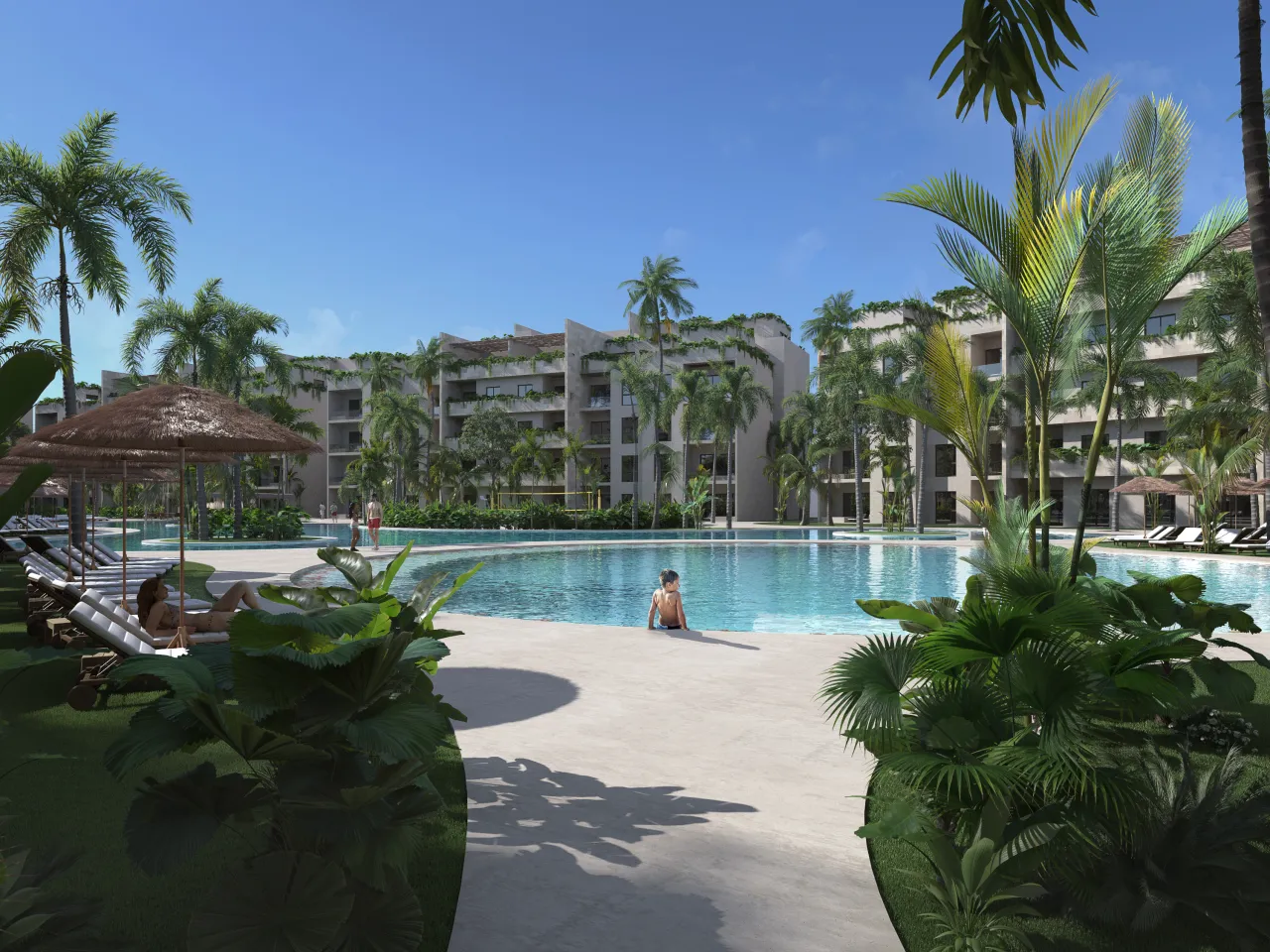 2 Bedroom Apartment in Bavaro - Punta Cana Steps from the Beach