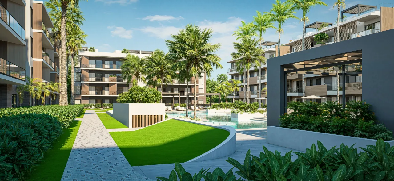 Apartment in Vista Cana - Bávaro with 1 bedroom + studio, appliances included and flexible payment plan. Ideal for investment in Punta Cana.