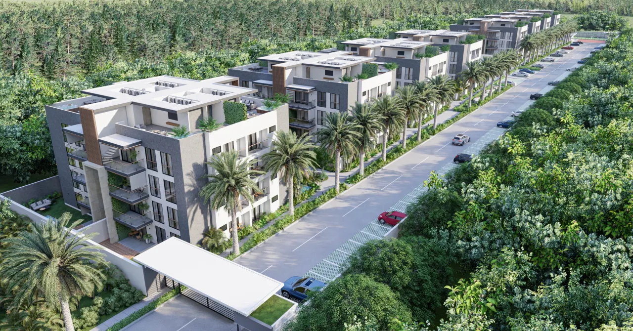 Apartamento listo para entrega en Bávaro, Punta Cana , 2 habitaciones, amenidades tipo resort y alta rentabilidad.