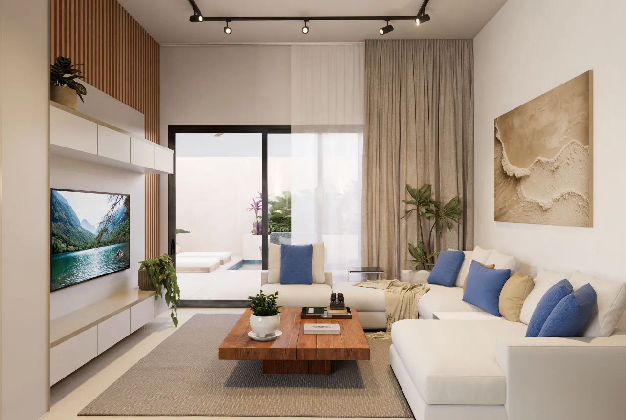 2-bedroom townhouses for sale with private patio in Bávaro - Punta Cana, Dominican Republic photo 4
