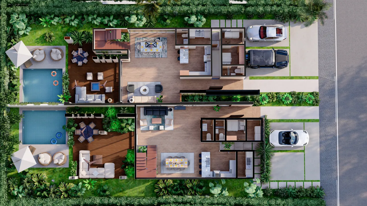 Villa de Lujo en Punta Cana de 3 Hab con acceso a Cap Cana , República Dominicana