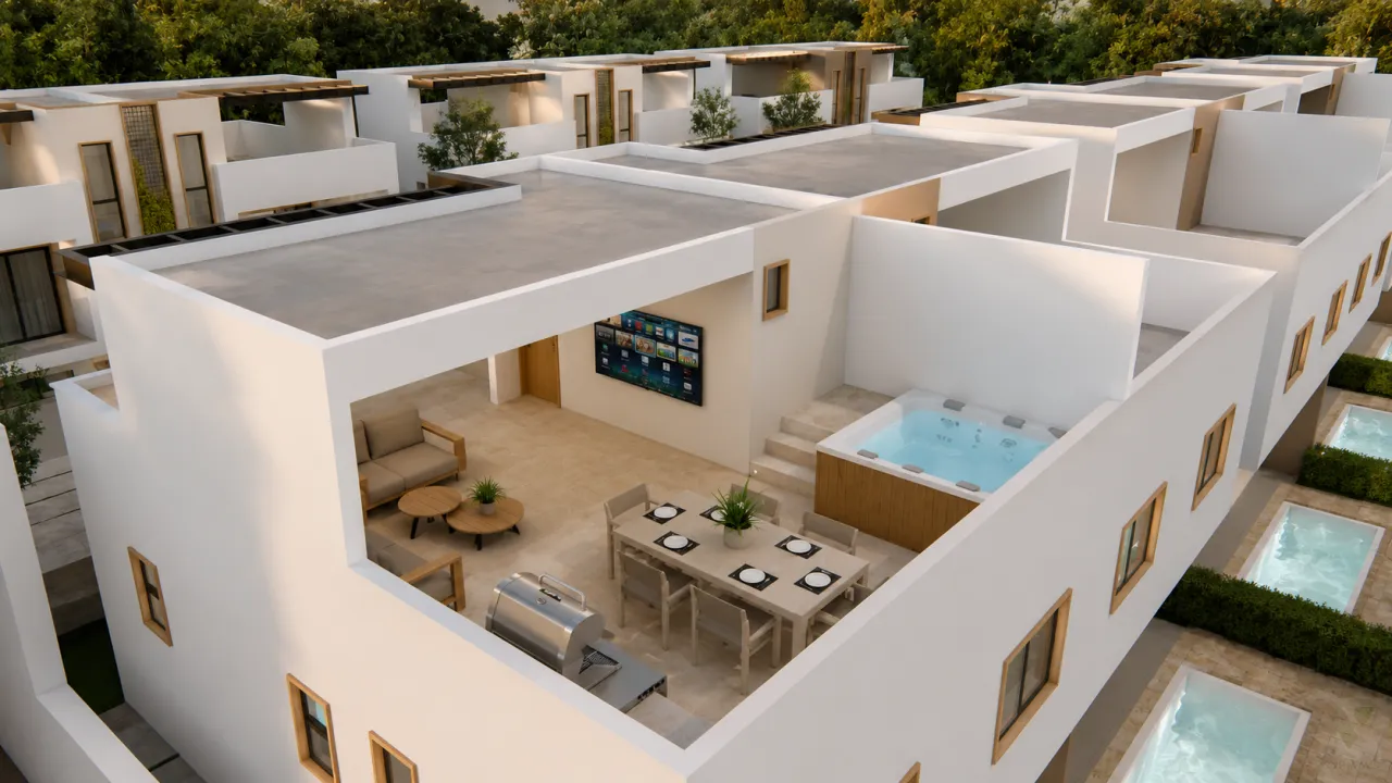Villas Dúplex de 3 Habs con Piscina Privada en Bávaro - Punta Cana , República Dominicana