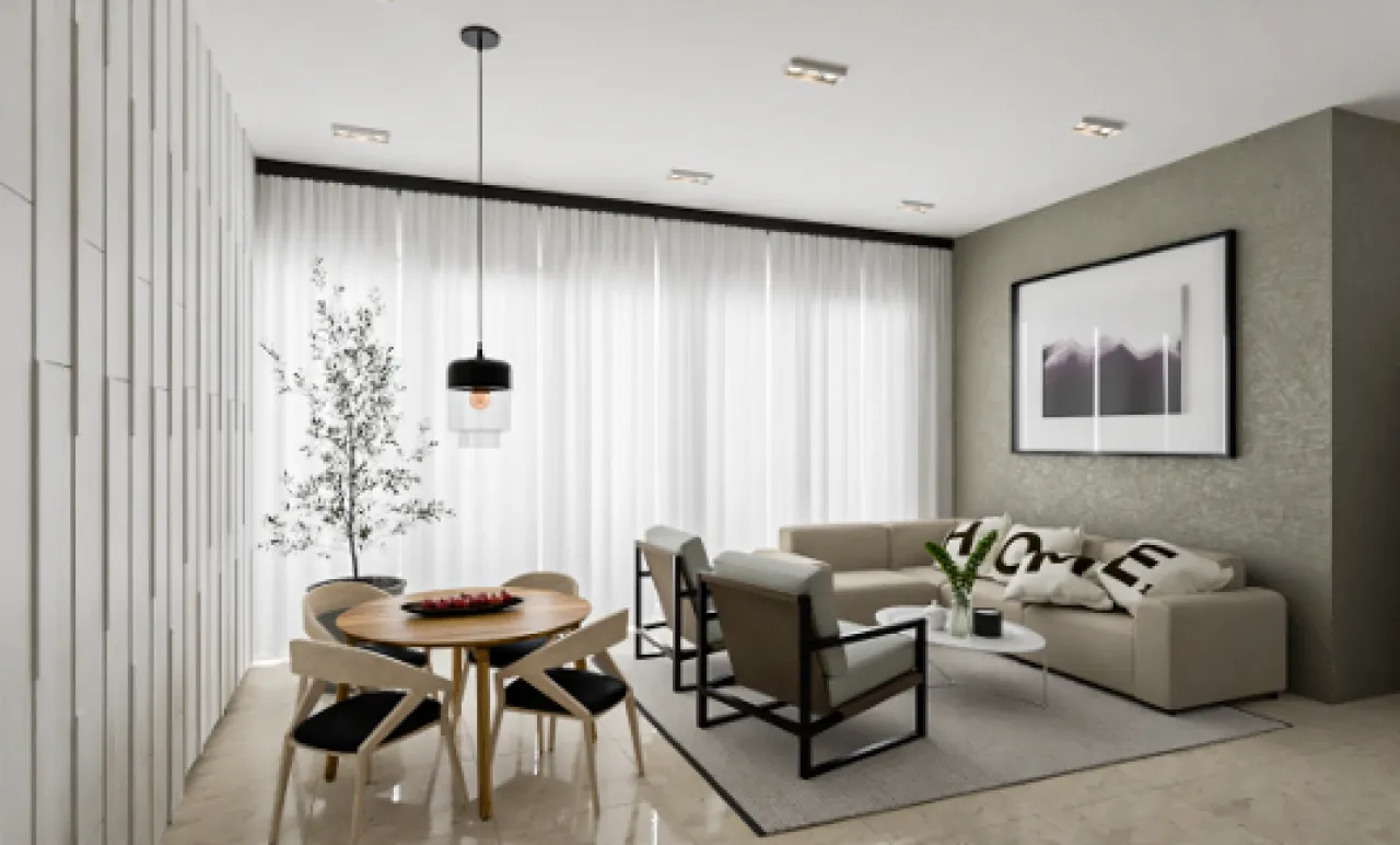 Planned apartment project on Avenida Independencia. Delivery August 2027.