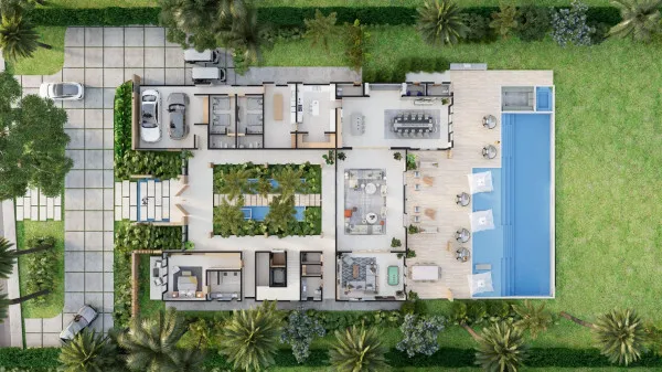 Colonial elegance and golf-front villa in Punta Cana