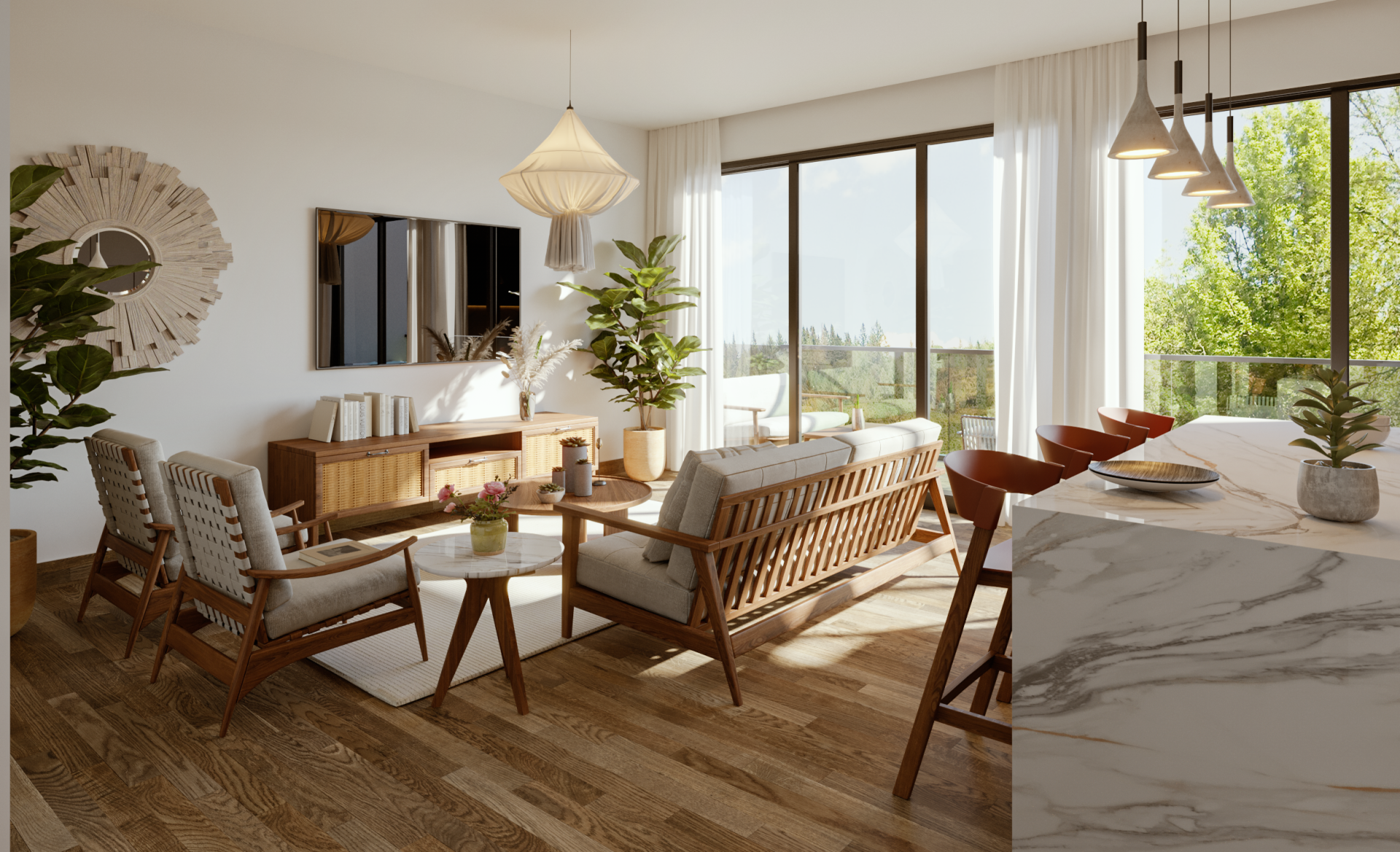 Country apartments surrounded by mountains with the best amenities. image 6