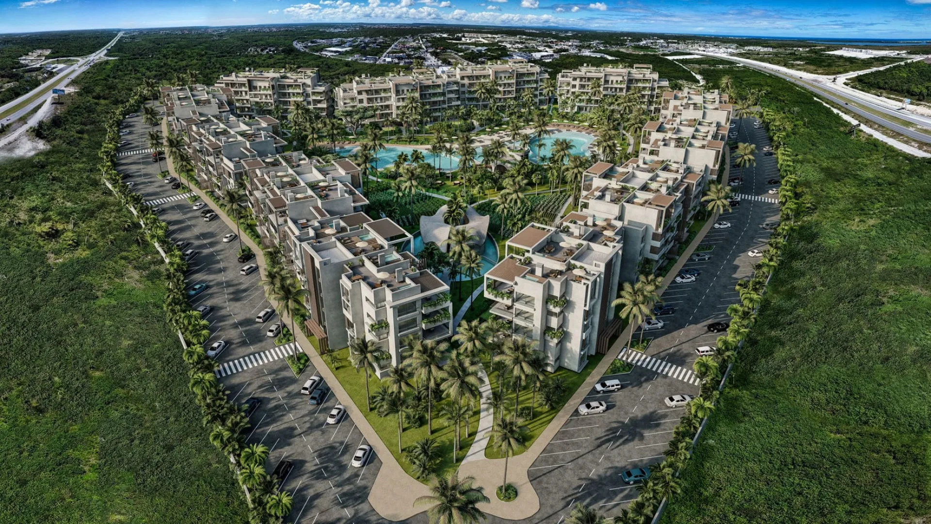 Residential project of 1, 2 and 3 bedroom apartments. image 1