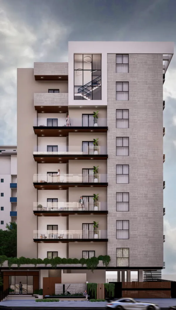 Exclusive apartment project on Simón Bolívar Avenue, Gascue sector.