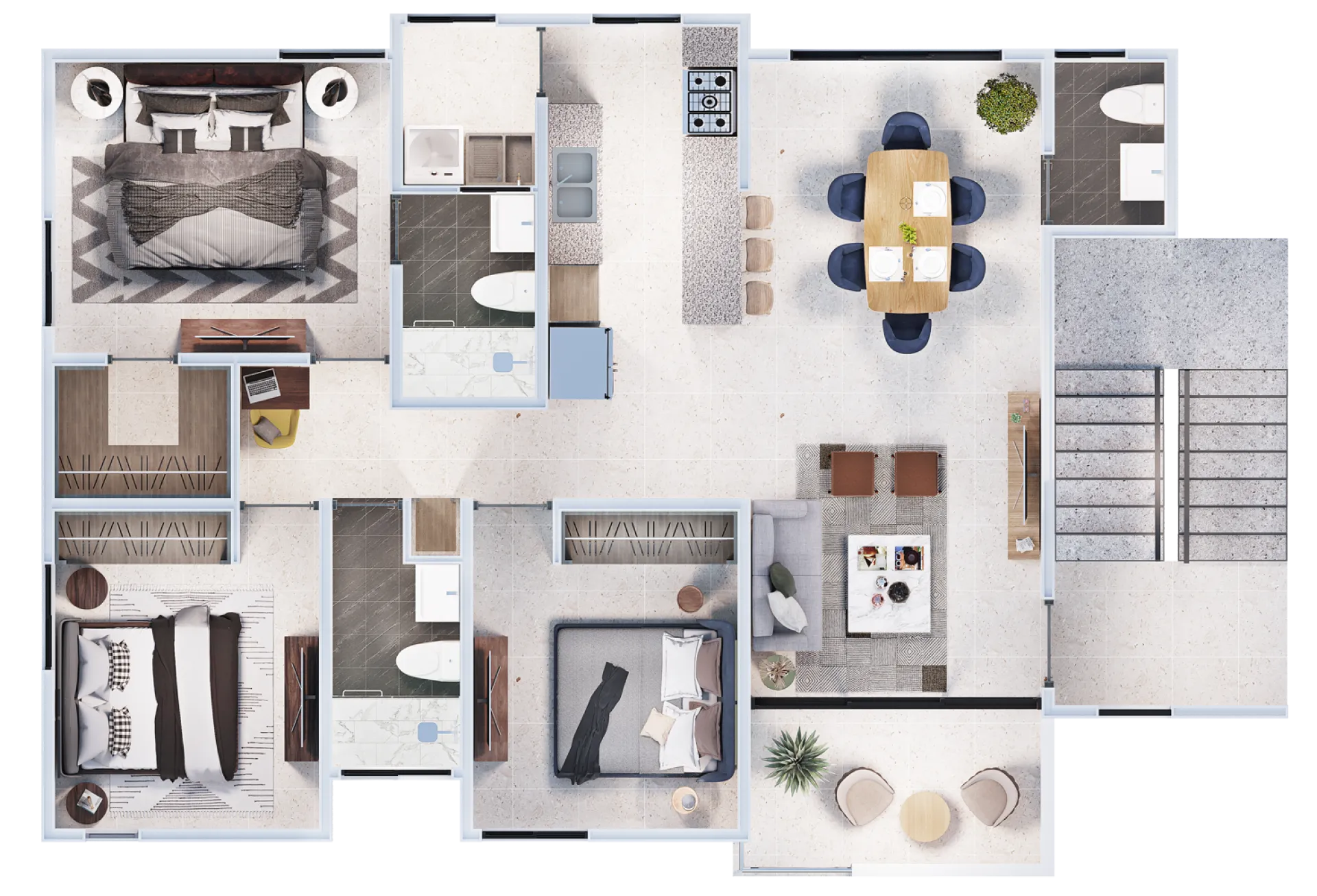 Excellent 3-bedroom apartments in Santiago. image 4
