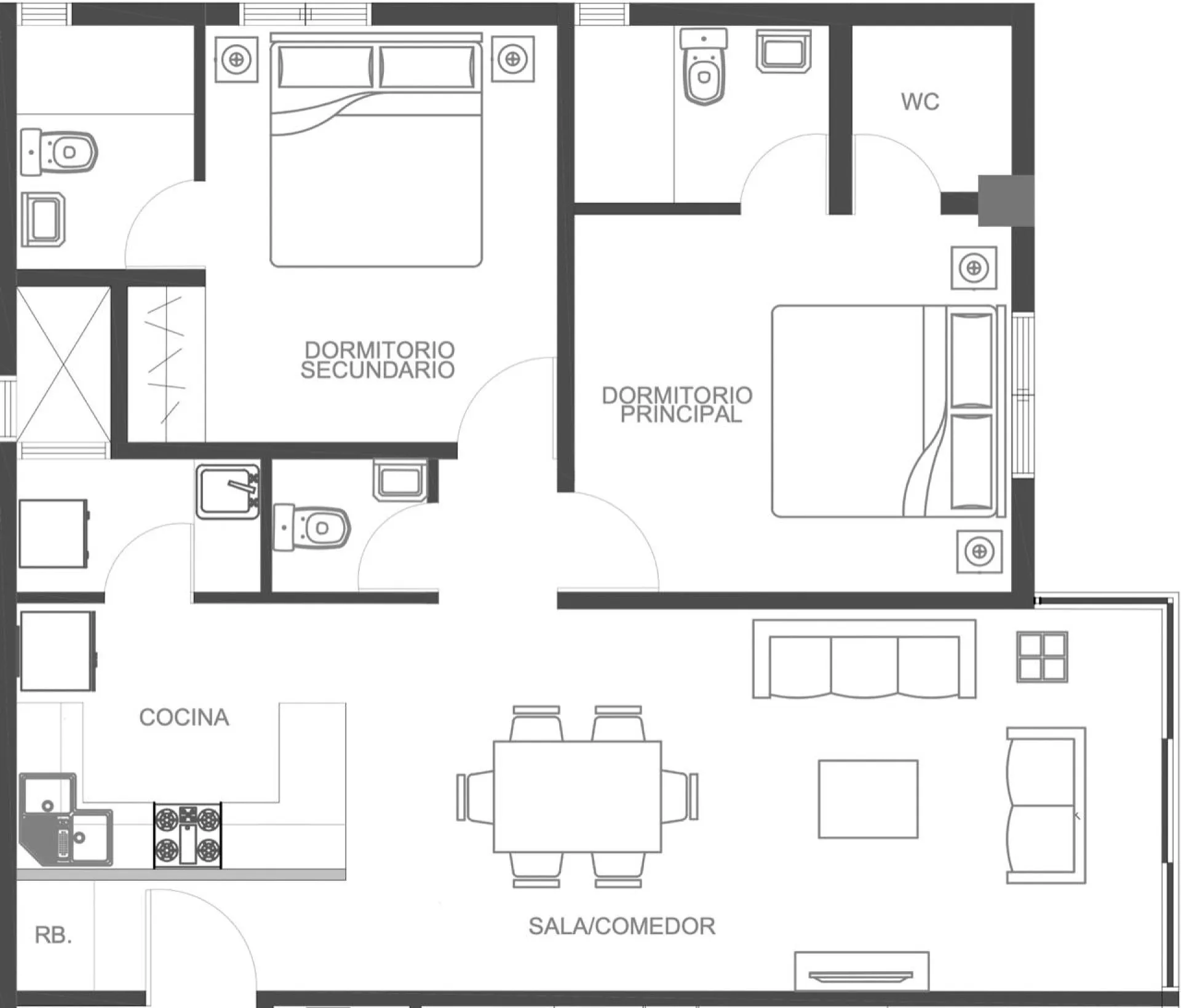 Modern Apartment for Sale – Los Ríos, Santo Domingo image 6