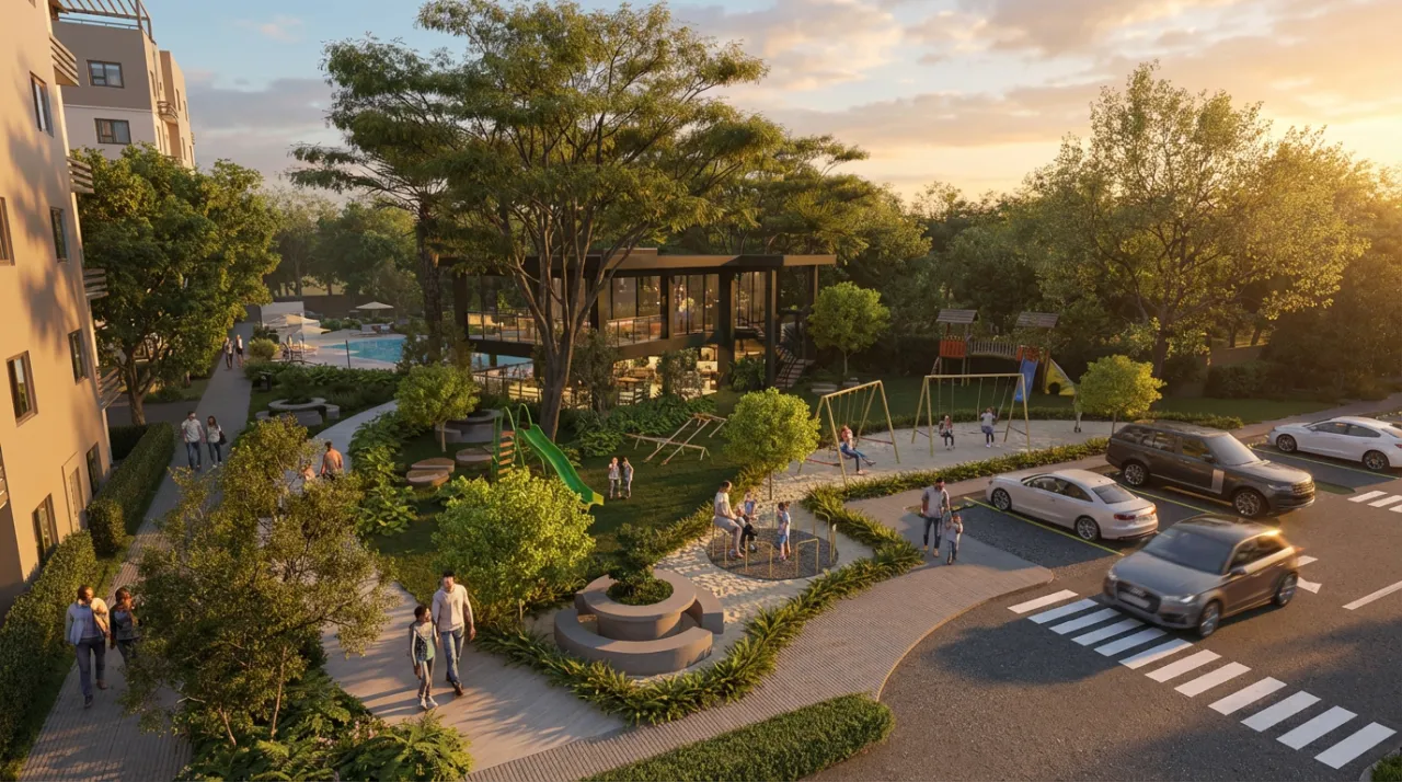 Contemporary Residential Complex with Ample Green Areas and Security in a Strategic Area of Santiago image 8