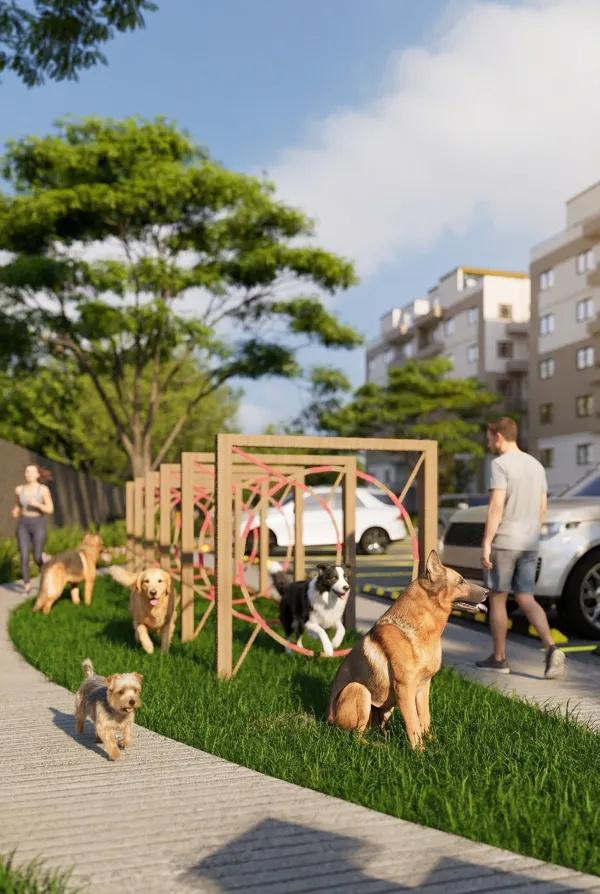 Contemporary Residential Complex with Ample Green Areas and Security in a Strategic Area of Santiago