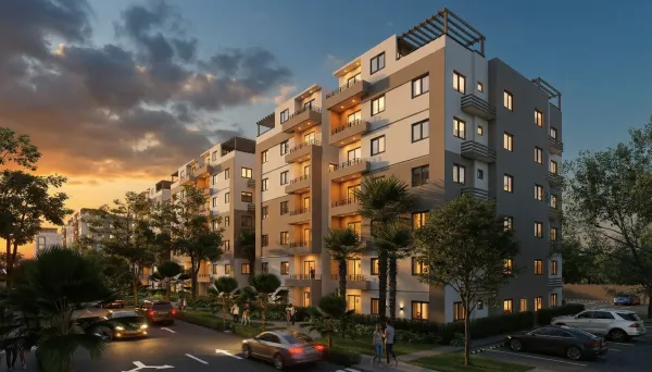 Contemporary Residential Complex with Ample Green Areas and Security in a Strategic Area of Santiago