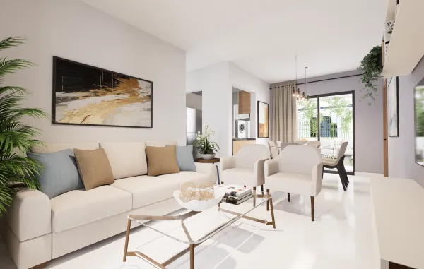 Contemporary Residential Complex with Ample Green Areas and Security in a Strategic Area of Santiago