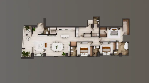 Luxury Residential Tower with World-Class Amenities and Co-working Spaces in an Exclusive Area of Santiago