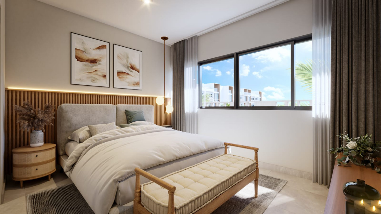 Apartment project with private access to the beach