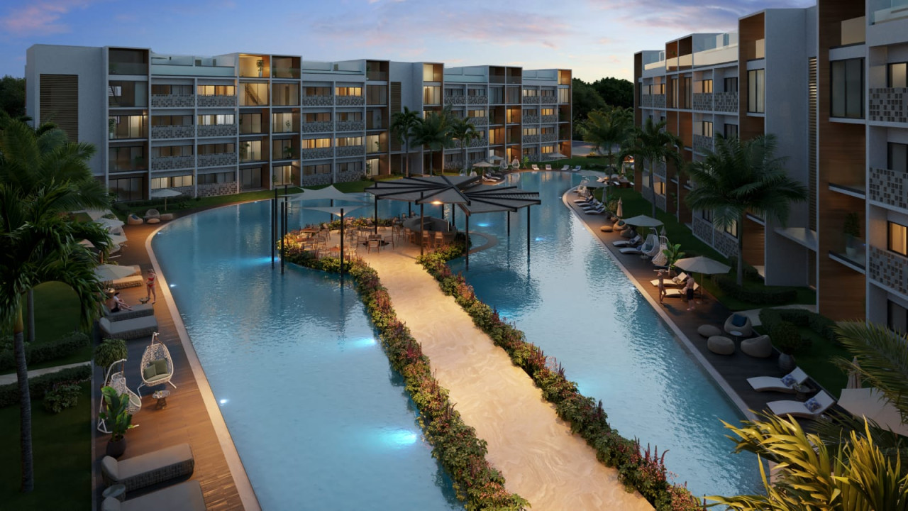Apartment project with private access to the beach