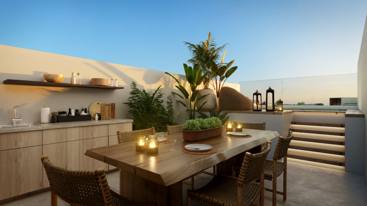 Apartment project with private access to the beach