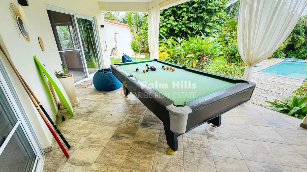 Tropical 3-Bedroom Home Steps from the Beach