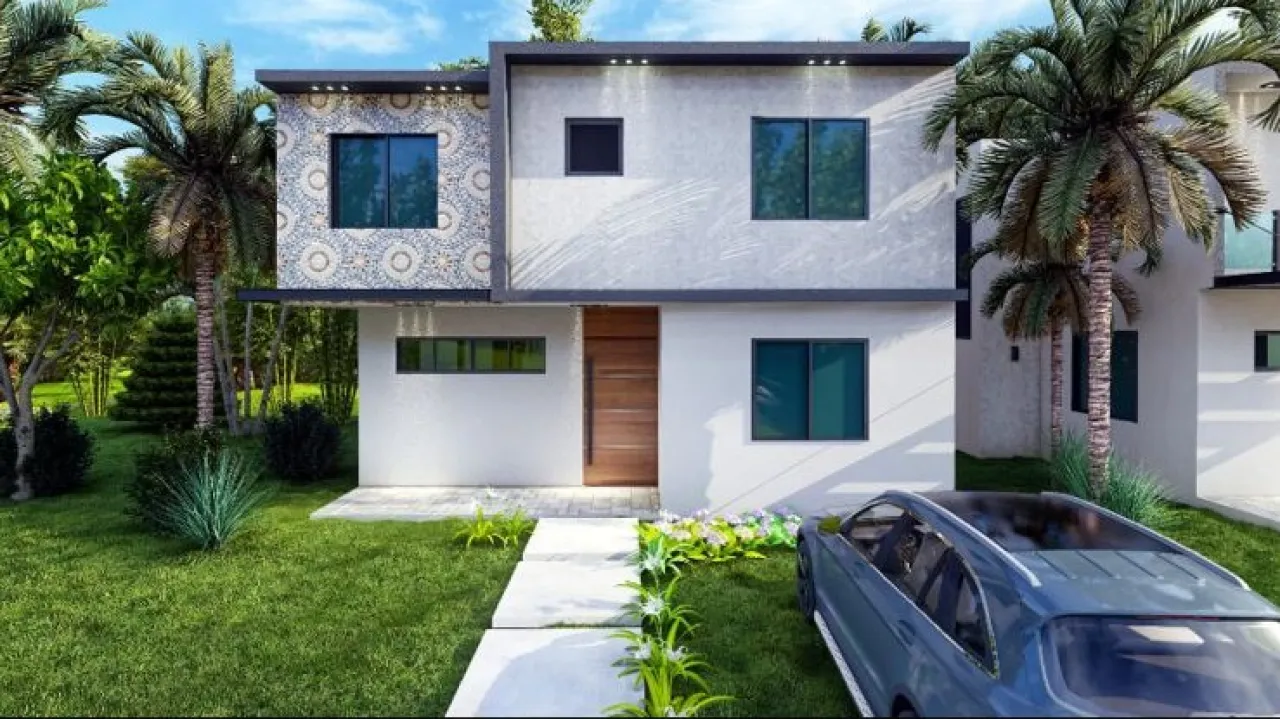 Houses for sale under construction.