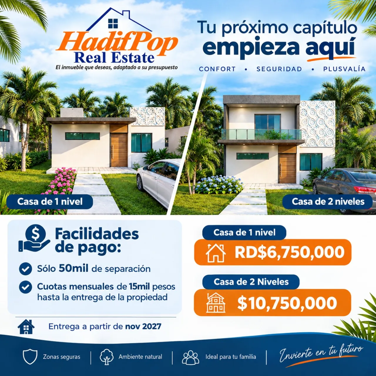 Houses for sale under construction.