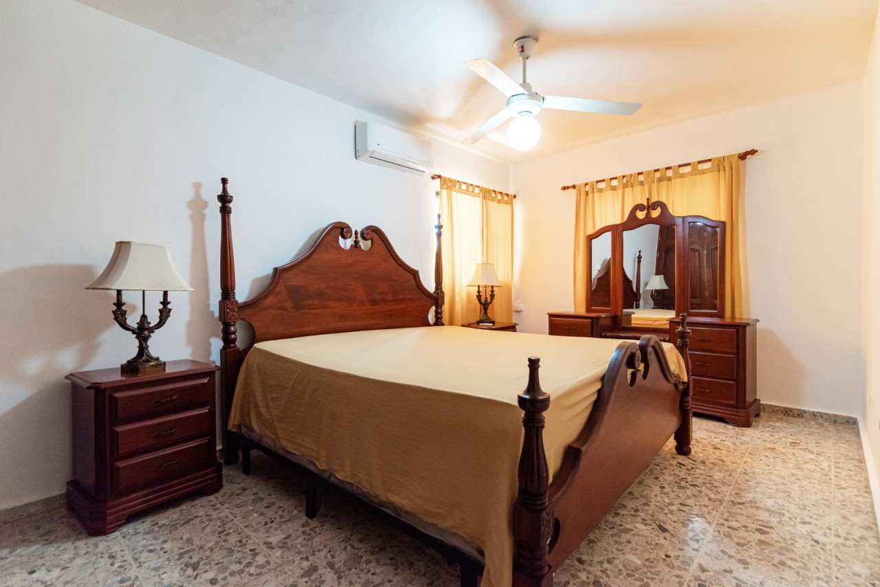 Luxury 2-level house, furnished and with a large patio in a privileged area of Puerto Plata
