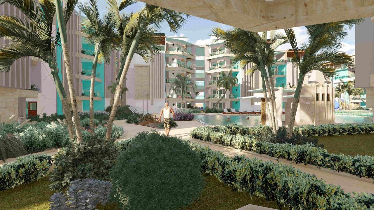 Condominio a 2 minutos a pie de la playa Cortecito, Bávaro