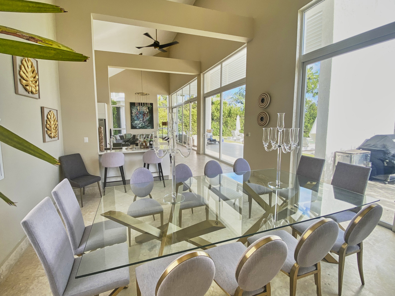 Opulent Villa With Panoramic Golf Views And Spectacular Pool In Punta Cana Resort