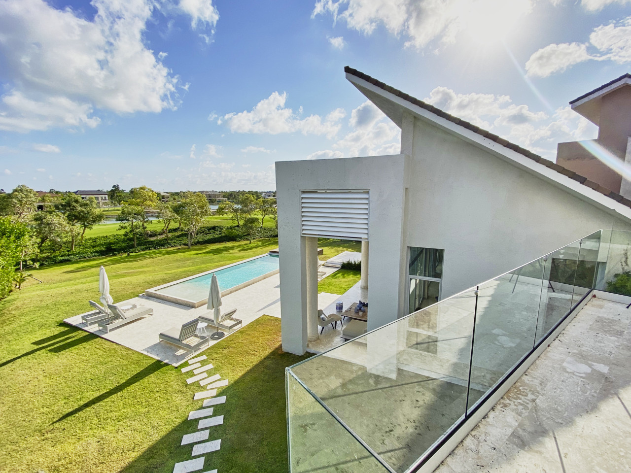 Opulent Villa With Panoramic Golf Views And Spectacular Pool In Punta Cana Resort