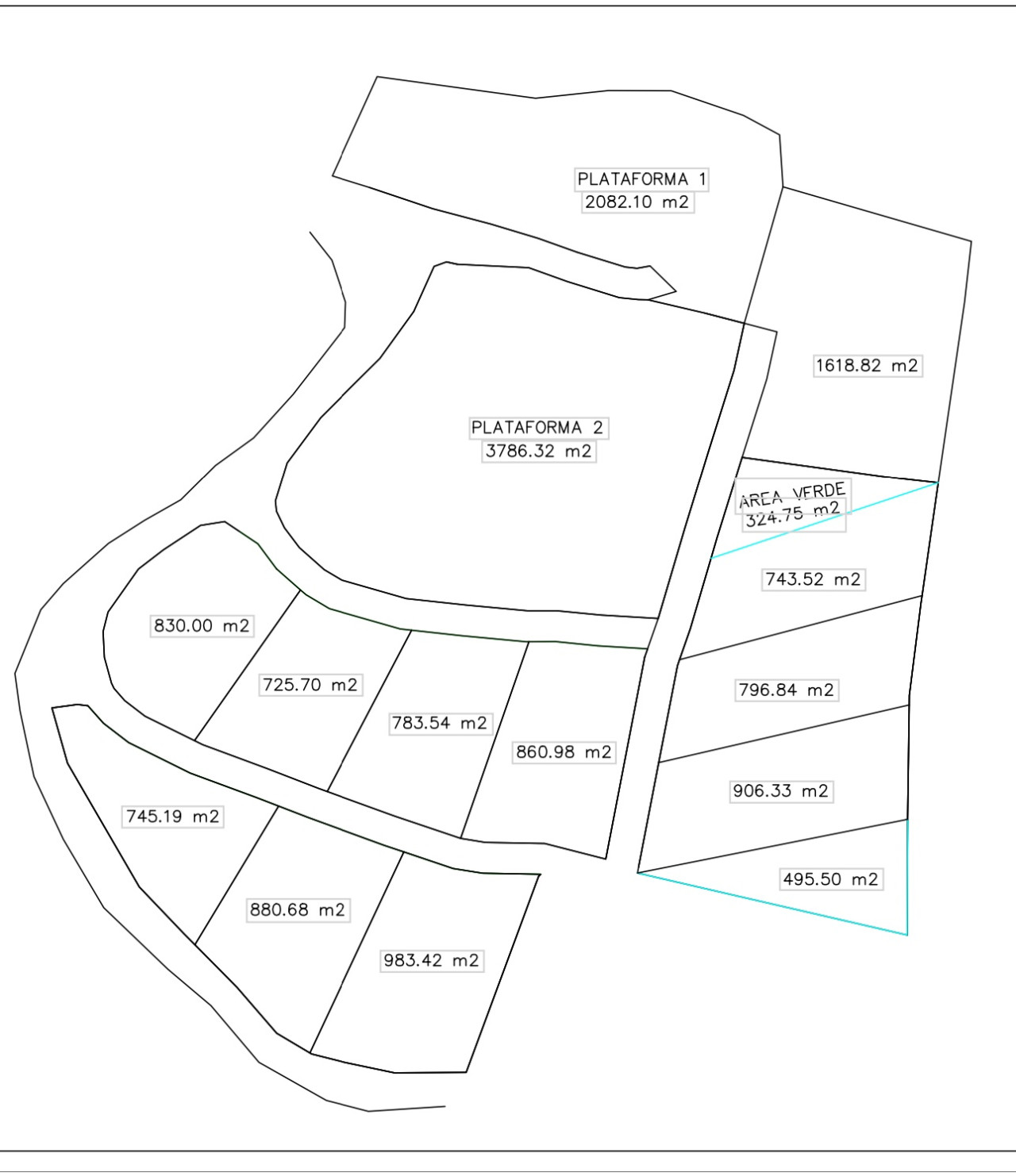 Land with magnificent sea views