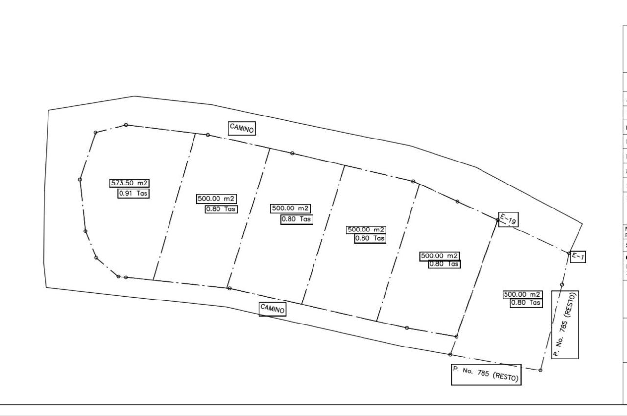 Land with magnificent sea views