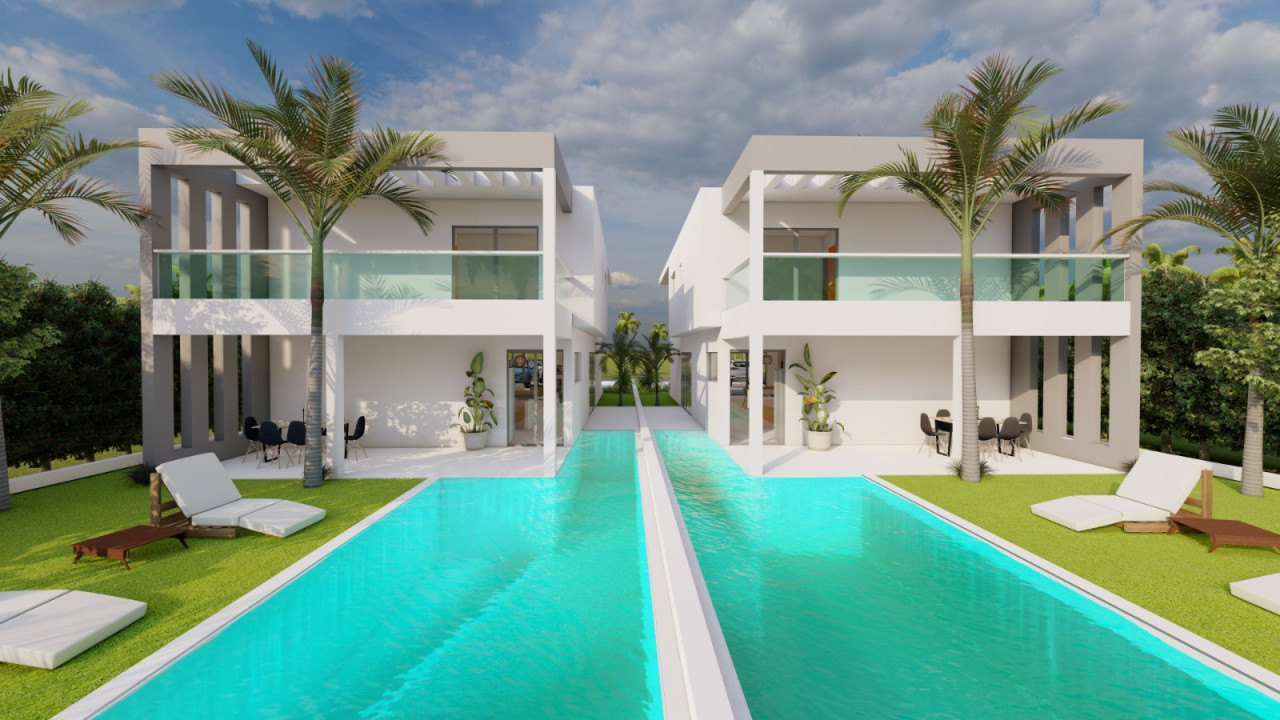 New duplex villa with pool