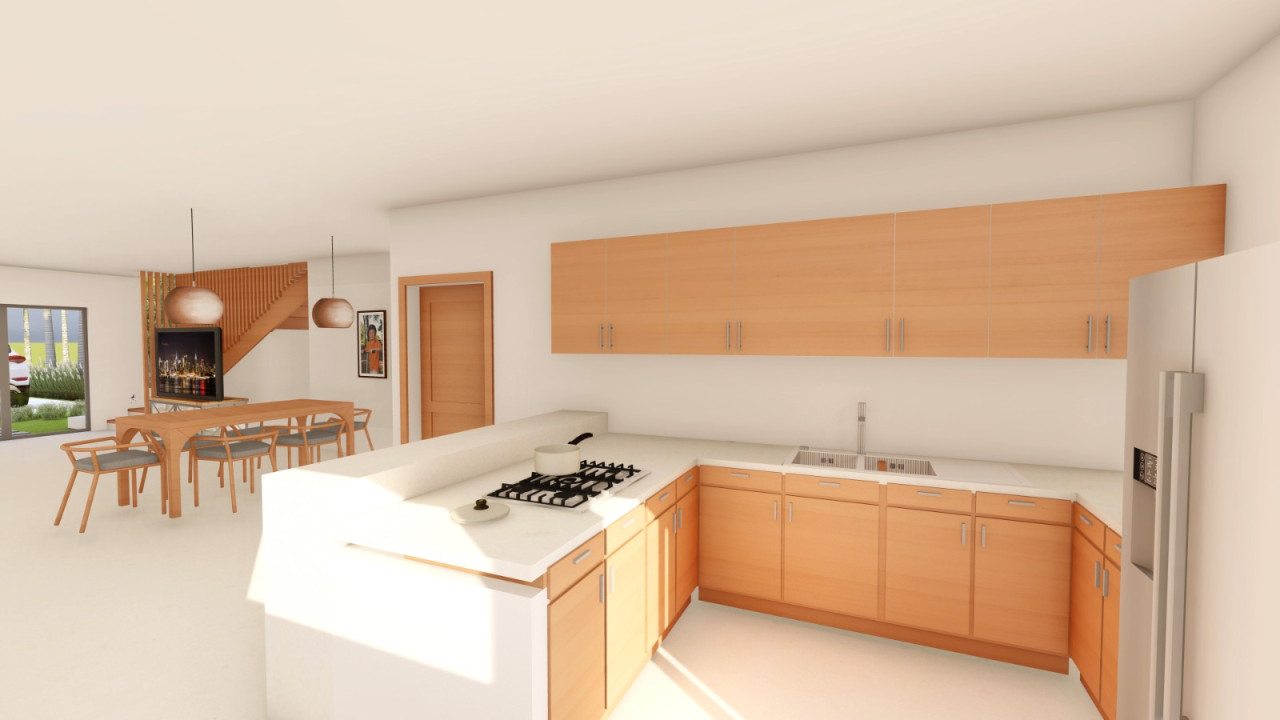 New duplex villa with pool