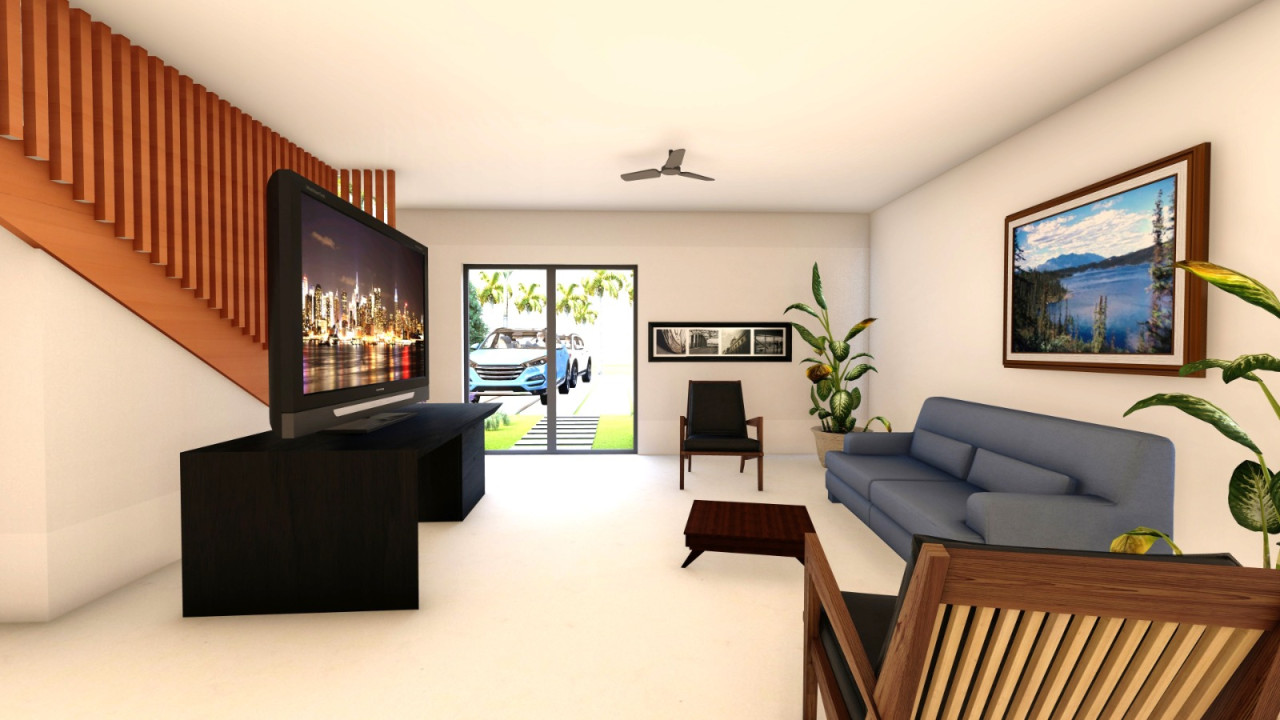 New duplex villa with pool