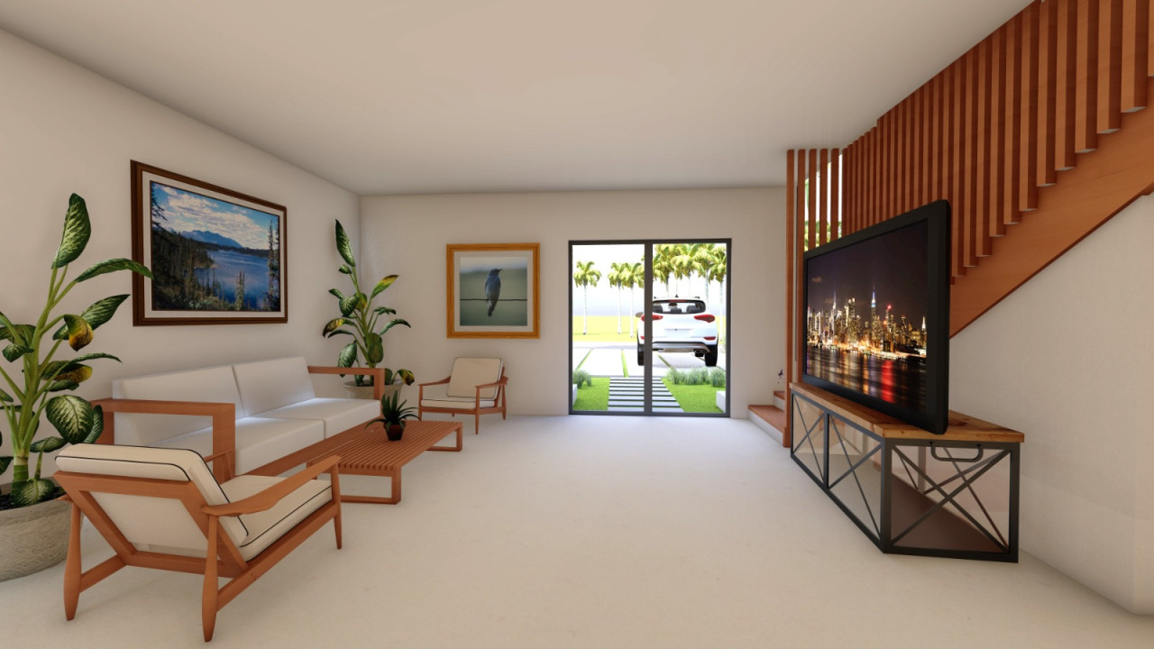 New duplex villa with pool